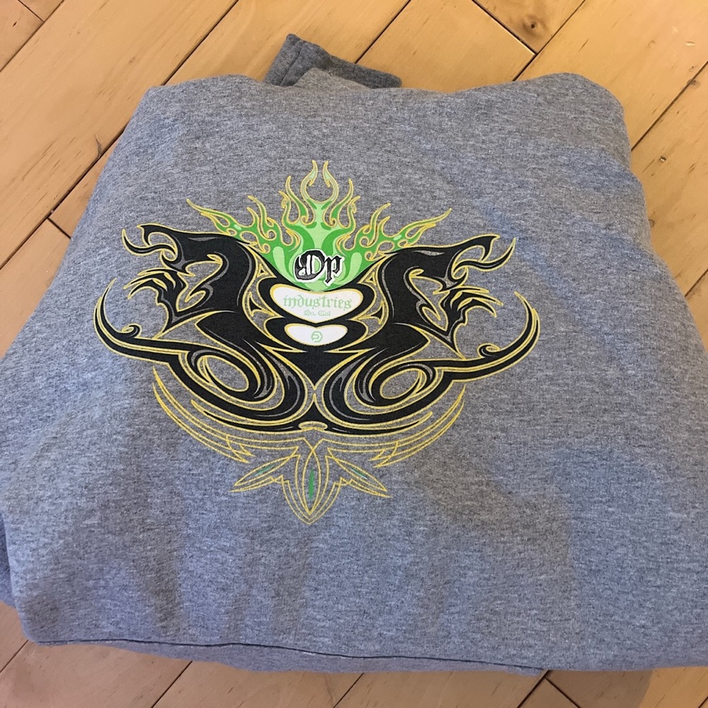 Light grey cool design hoodie